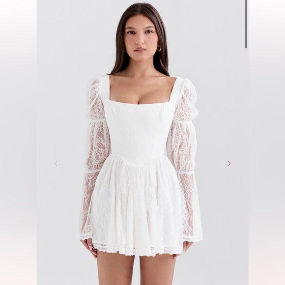 House of CB Dresses & Skirts - House of CB Sancia white lace mini dress - women’s XL